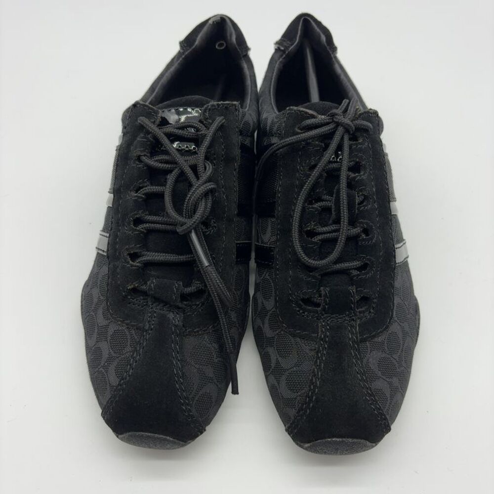 Coach New York Remonna Patent Lace-Up Sneakers